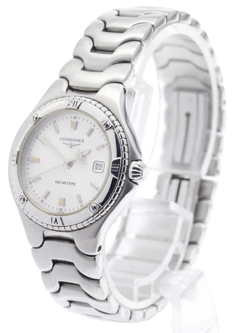 LONGINES L3.112.4 Date white Dial Quartz Ladies Watch_972926